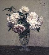 Henri Fantin-Latour Vase des roses oil painting on canvas
